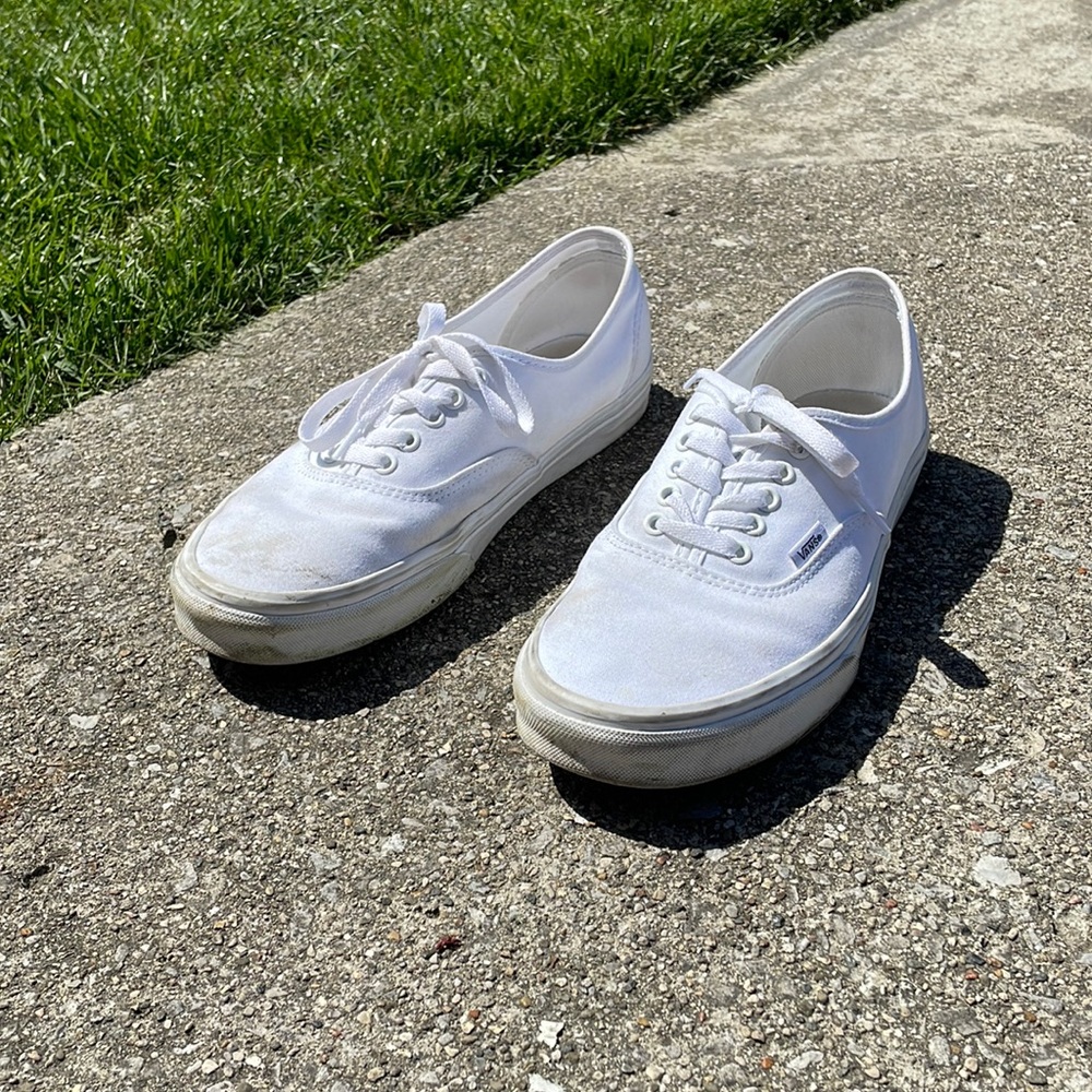 Unisex white vans